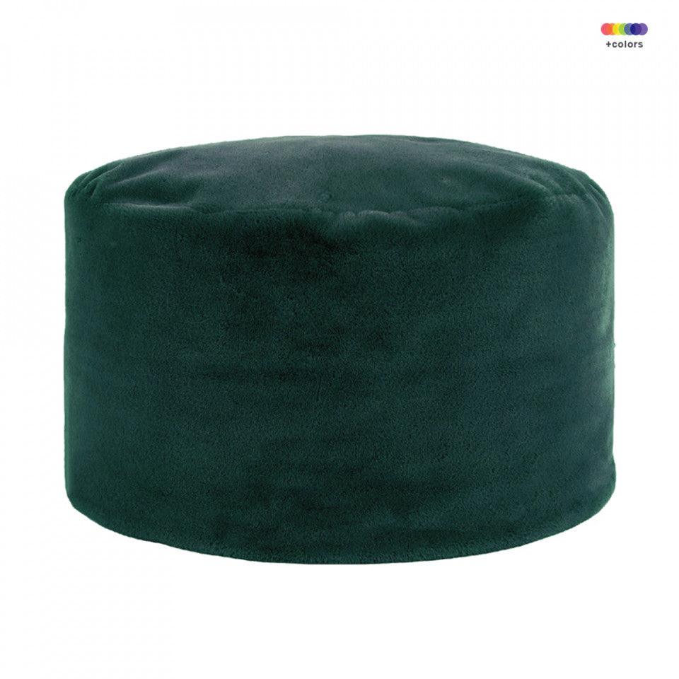 Taburet rotund verde din poliester 75 cm Lyall LifeStyle Home Collection - PARIS14A.RO