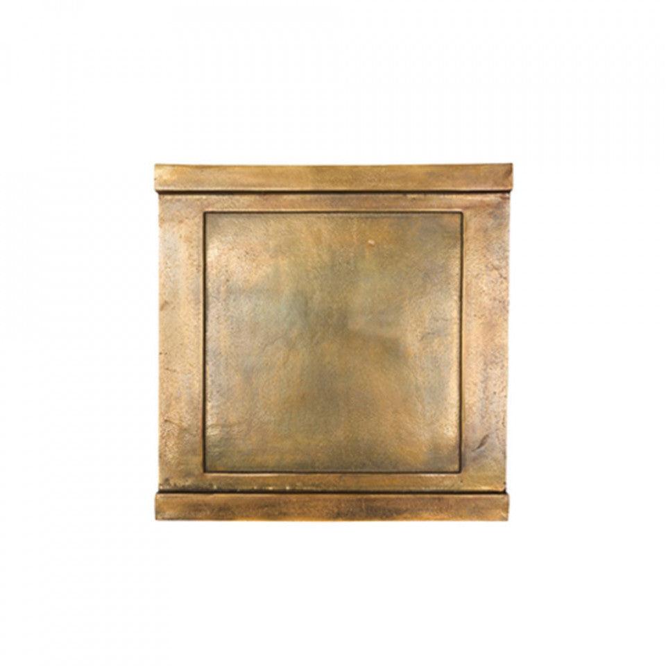 Tava patrata maro bronz din aluminiu 45x45 cm Cupar L LifeStyle Home Collection - PARIS14A.RO