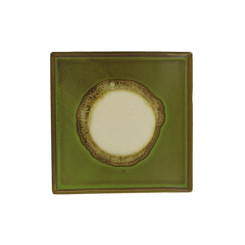 Tava patrata verde din ceramica 31x31 cm Linn LifeStyle Home Collection - PARIS14A.RO