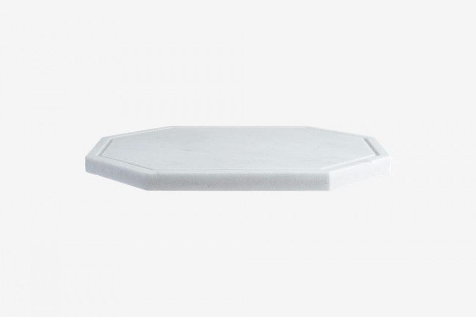 Tocator octagonal alb din marmura 25x32,5 cm Wonder Bolia - PARIS14A.RO