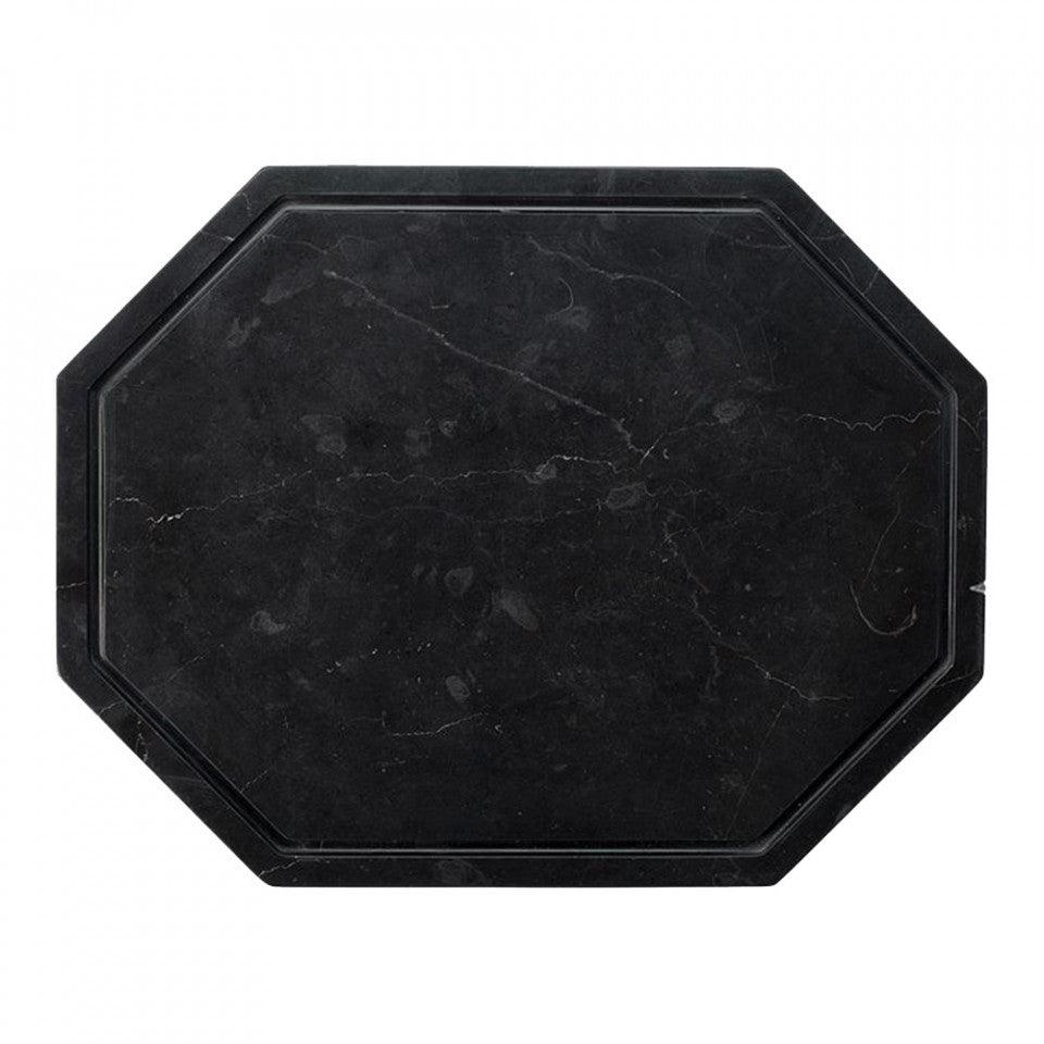 Tocator octagonal negru din marmura 25x32,5 cm Wonder Bolia - PARIS14A.RO