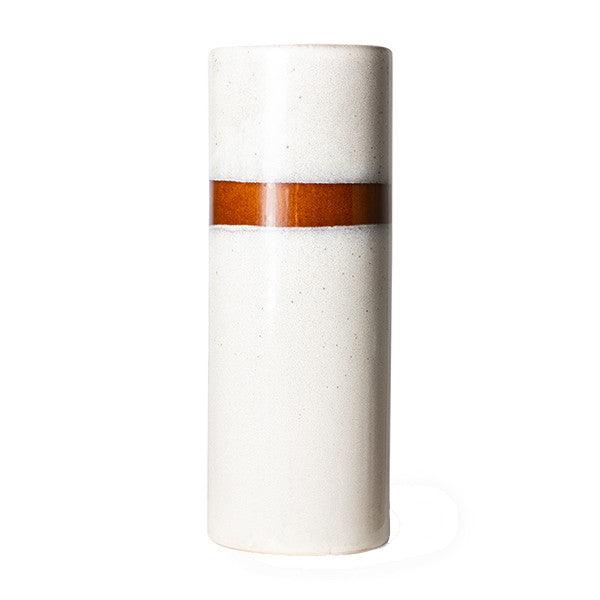 Vaza alba din ceramica 25 cm 70s HK Living - PARIS14A.RO