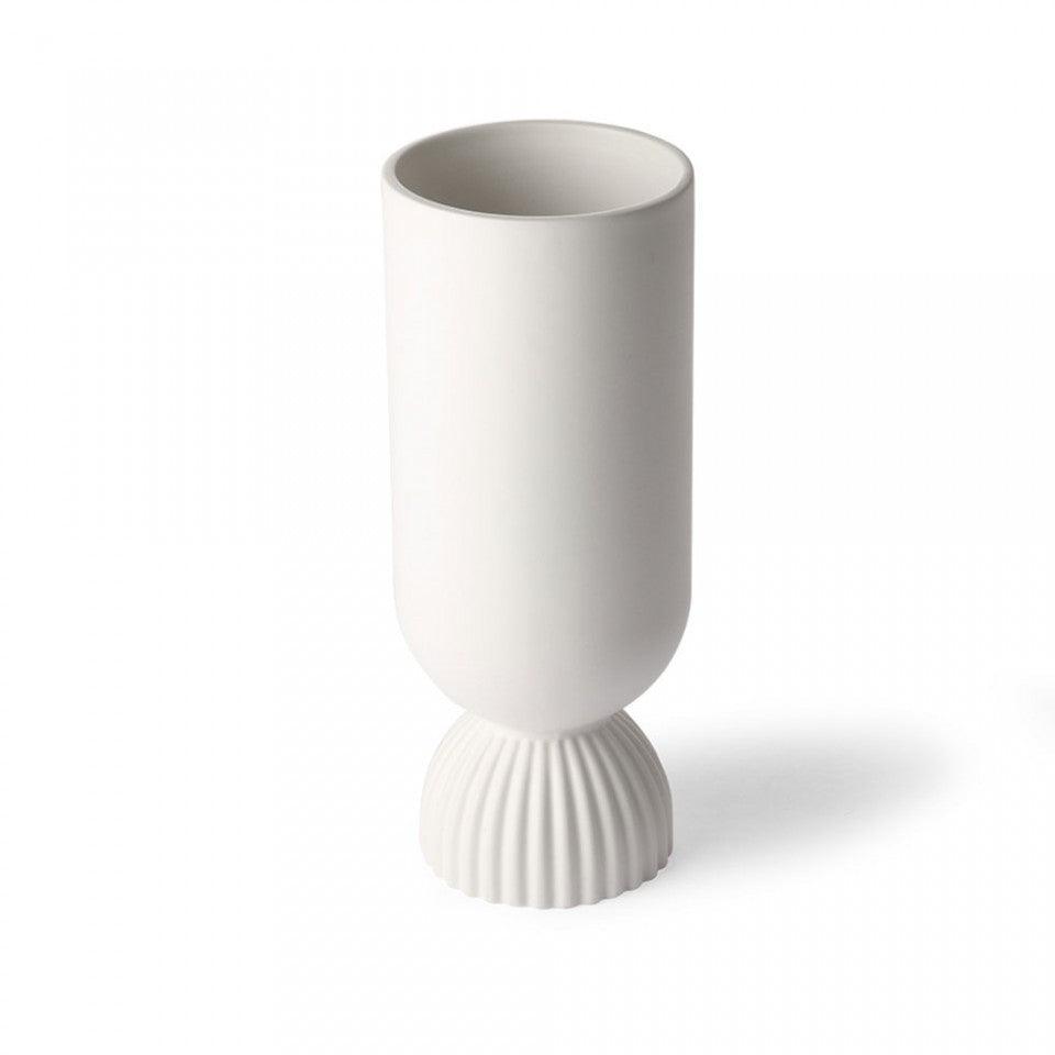 Vaza alba din ceramica 25 cm Yona HK Living - PARIS14A.RO