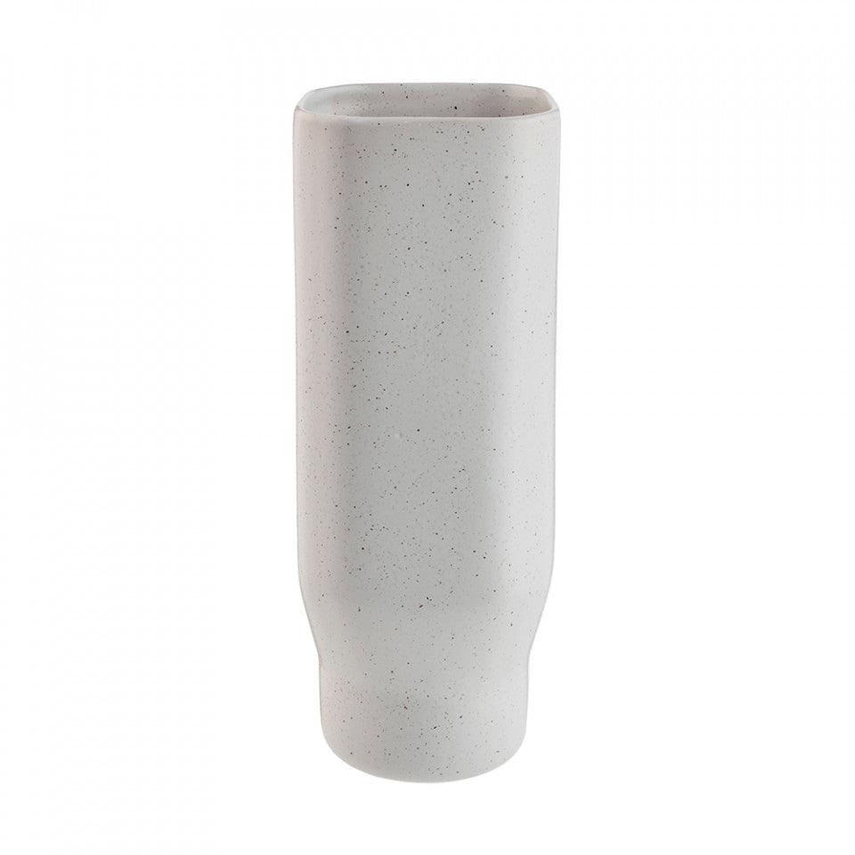 Vaza alba din ceramica 34 cm Forma Bolia - PARIS14A.RO