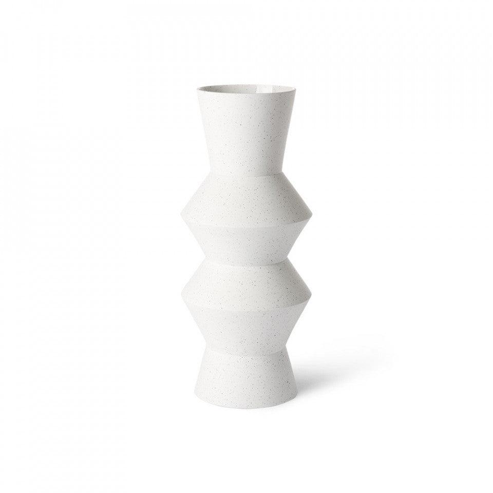 Vaza alba din ceramica 41 cm Angular HK Living - PARIS14A.RO