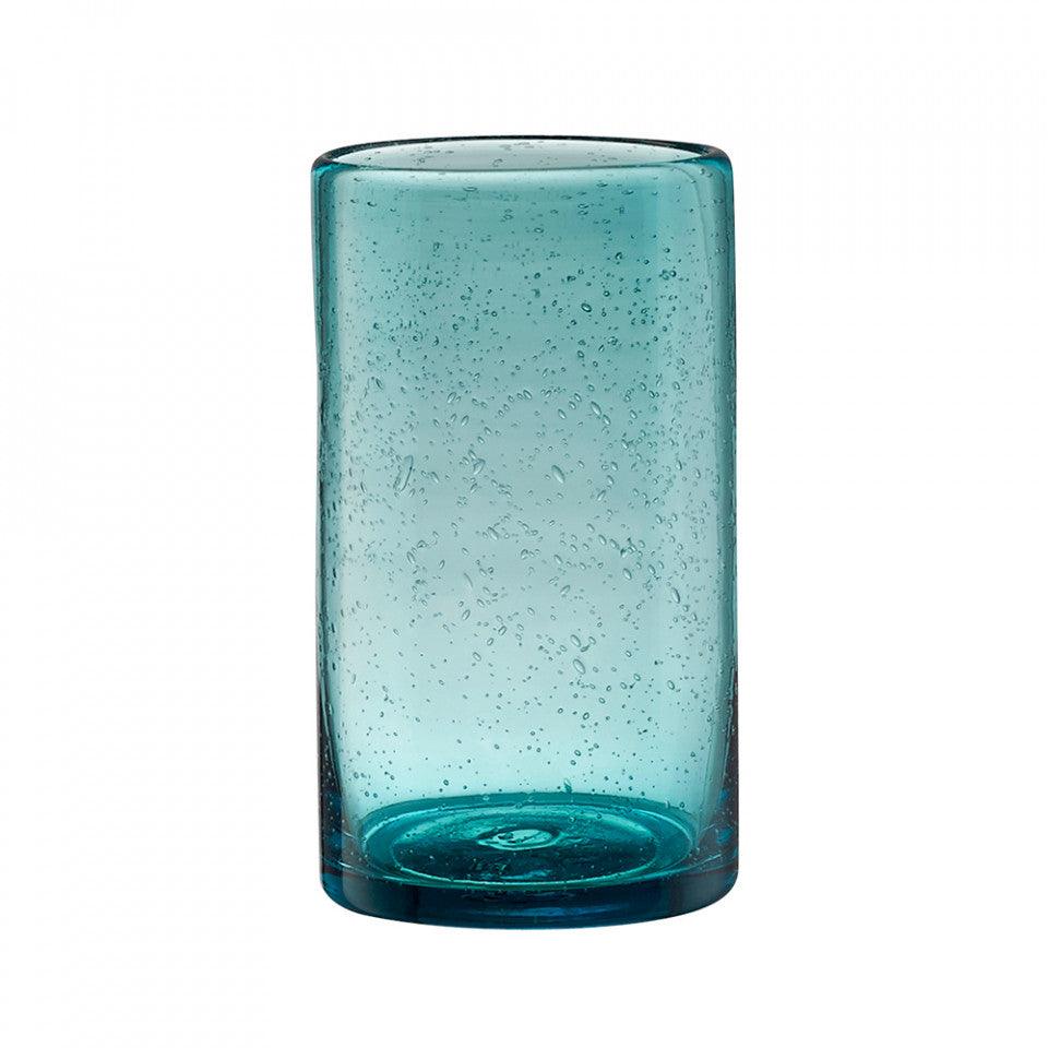 Vaza albastru petrol din sticla 14 cm Cora Cozy Living Copenhagen - PARIS14A.RO