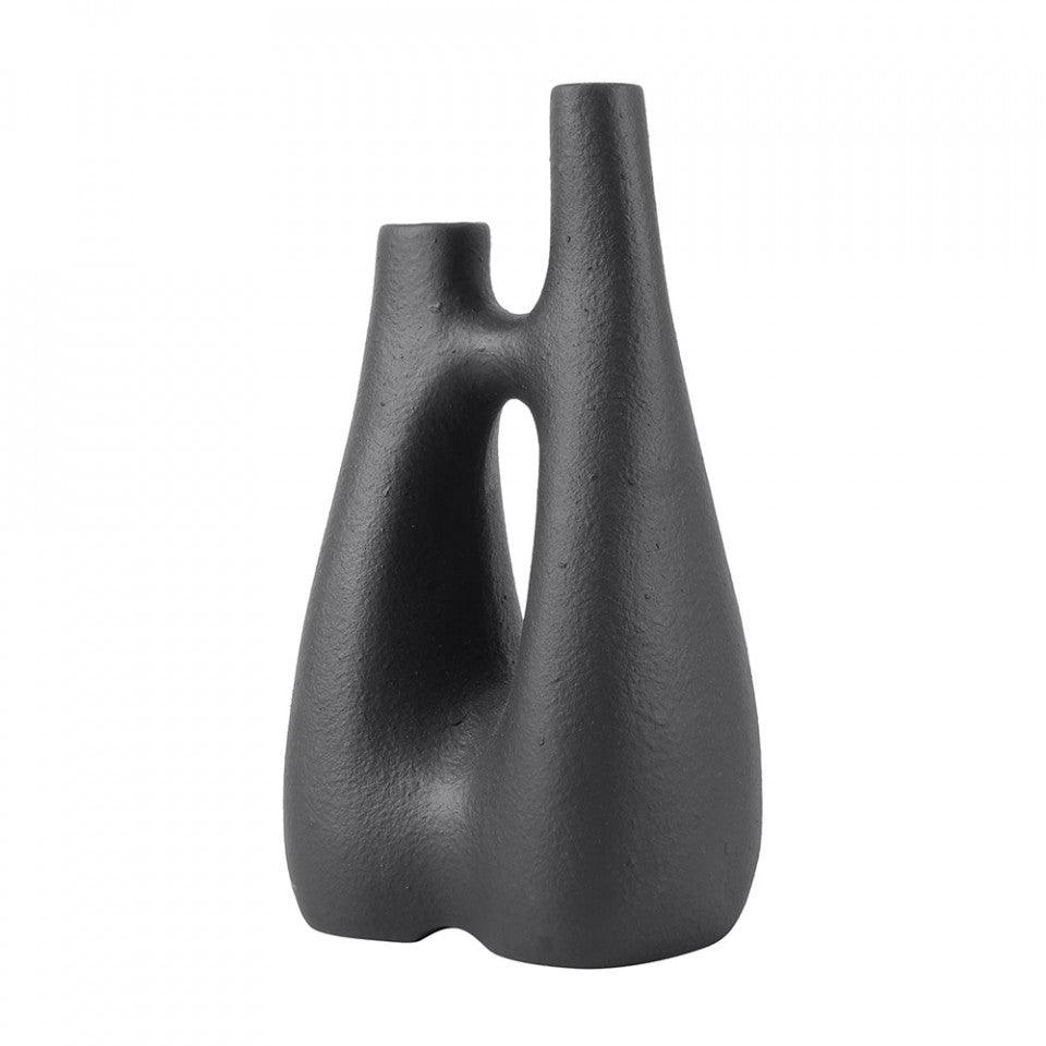 Vaza decorativa neagra din ceramica 35 cm Linked Versmissen - PARIS14A.RO