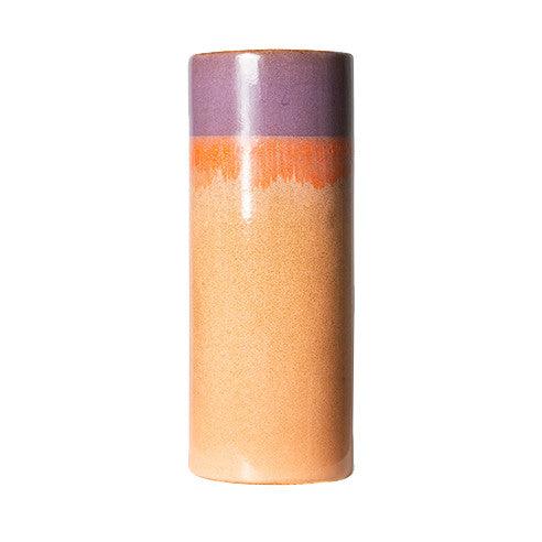 Vaza portocalie/mov din ceramica 19 cm Sunset HK Living - PARIS14A.RO