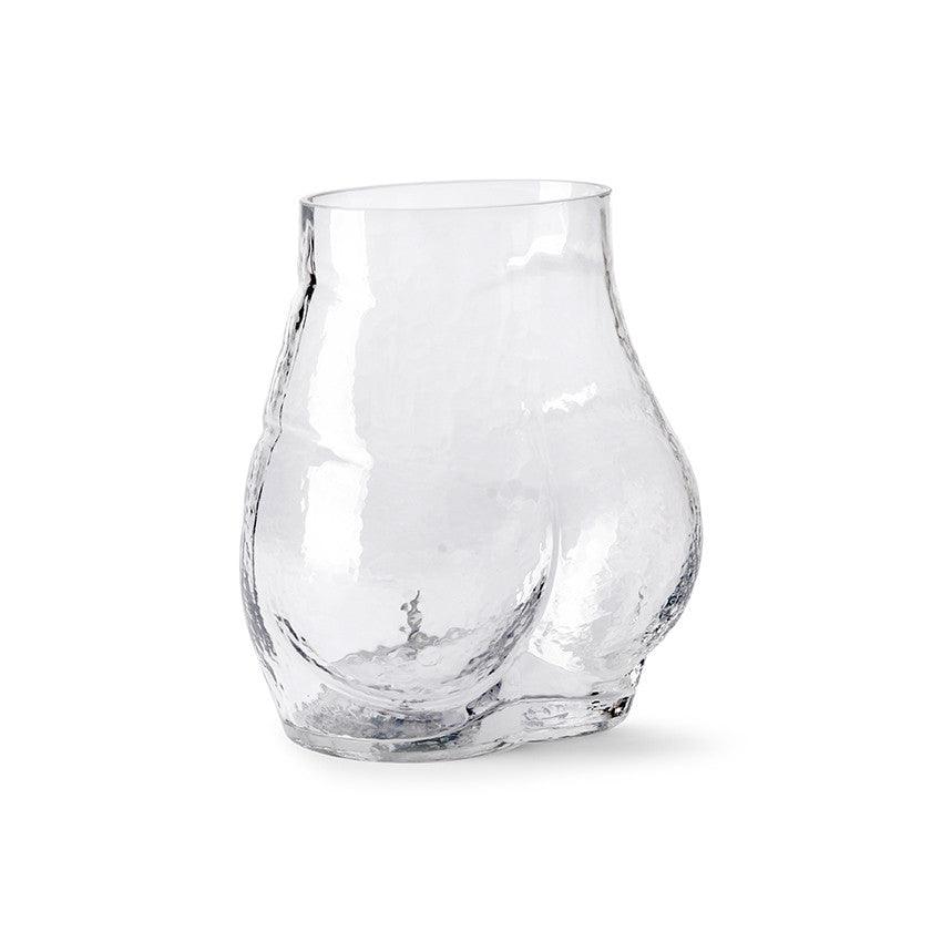 Vaza transparenta din sticla 23 cm Bum HK Living - PARIS14A.RO
