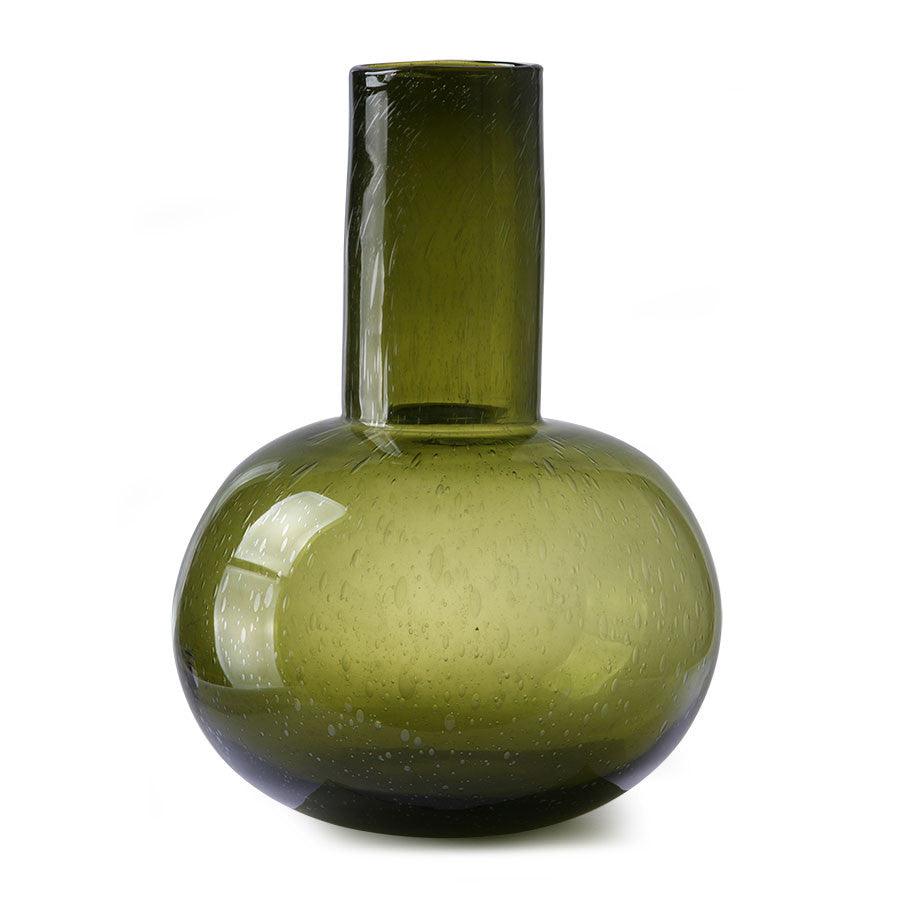 Vaza verde din sticla 43 cm Amalia HK Living - PARIS14A.RO