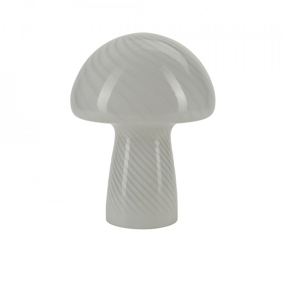 Veioza alba din sticla 23 cm Mushroom Bahne - PARIS14A.RO
