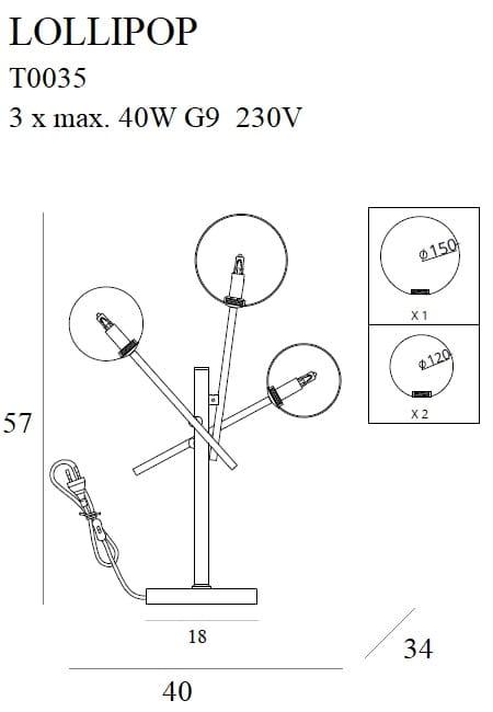 Veioza LOLLIPOP MAXLIGHT T0035 - PARIS14A.RO