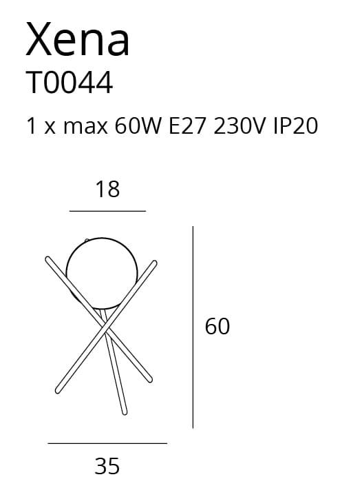 Veioza XENA MAXLIGHT T0044 - PARIS14A.RO