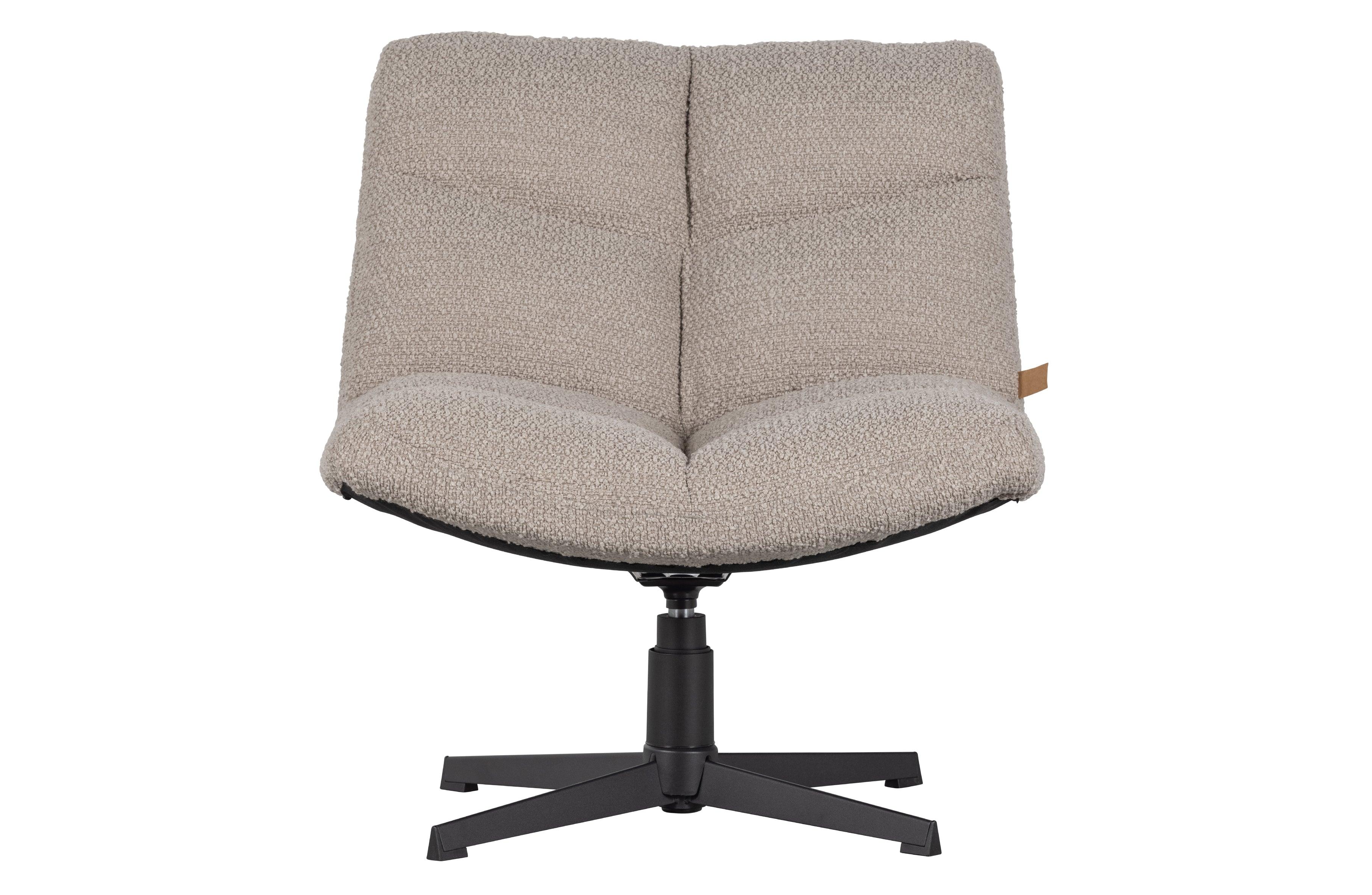 Vinny Swivel Fotormchair Bouclé nisip - PARIS14A.RO