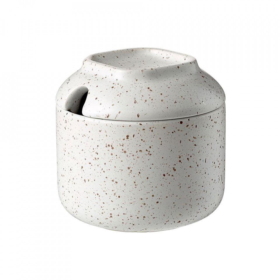 Zaharnita alba din ceramica 8x9 cm Forma Bolia - PARIS14A.RO